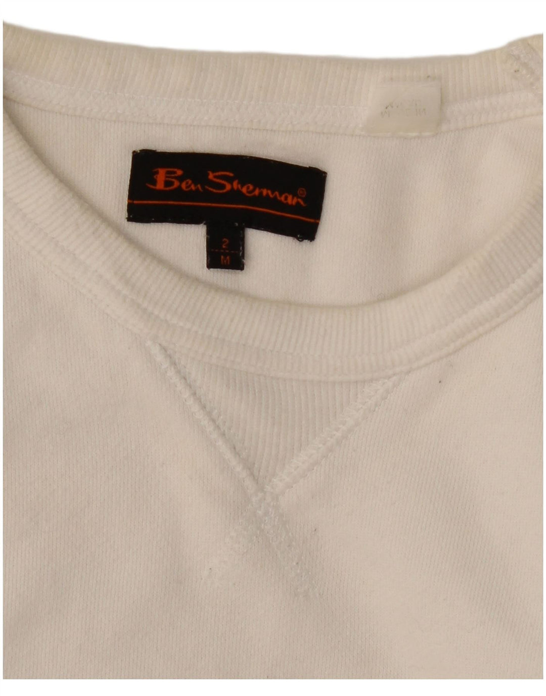 Felpa grafica da uomo Ben Sherman in cotone bianco medio