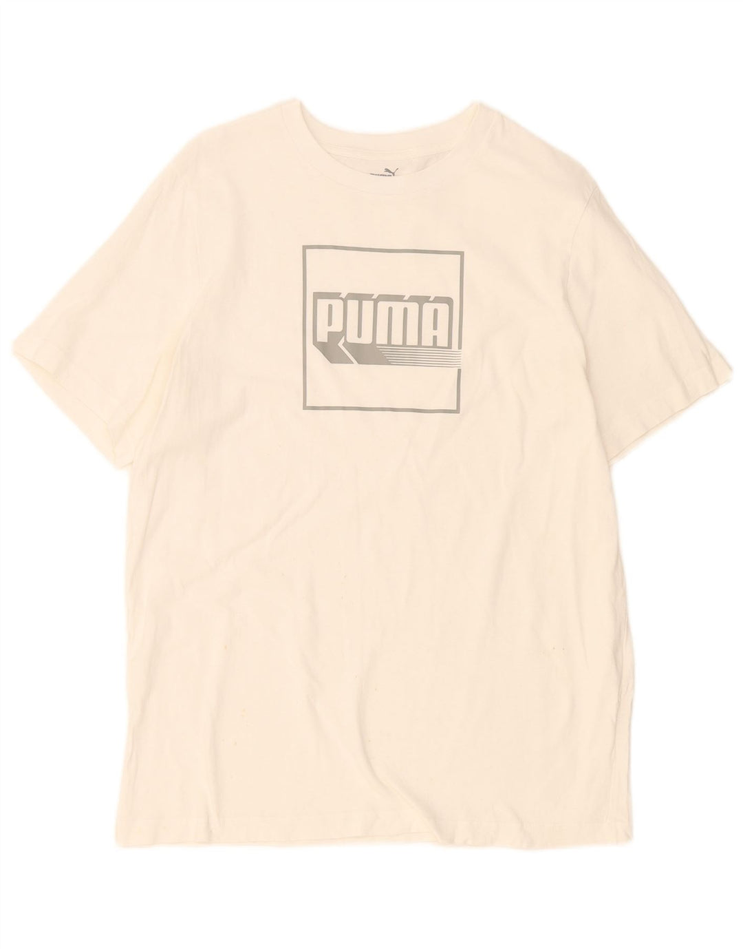 T-shirt grafica da uomo Puma Large bianca