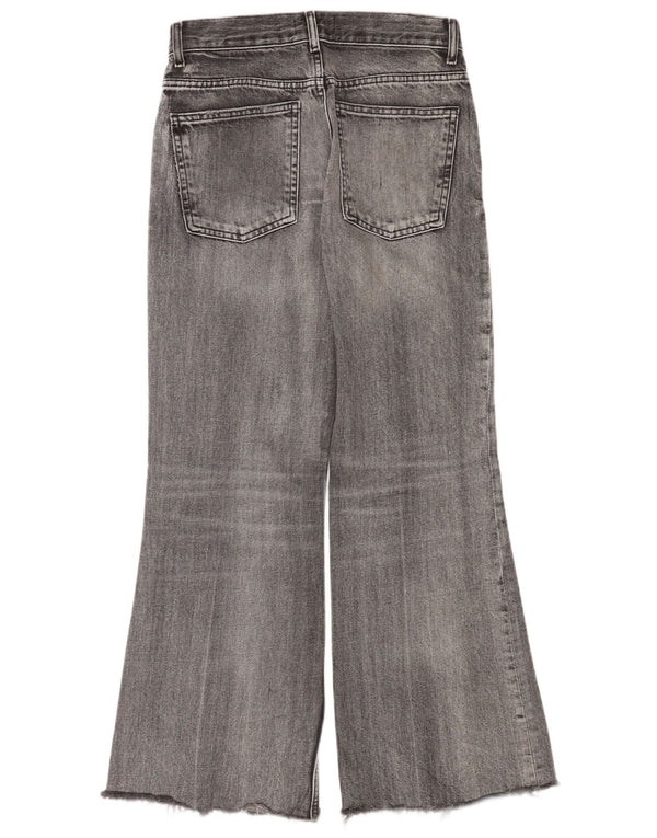 Zara Womens Flared Jeans EU 36 XS W26 L30 Grey