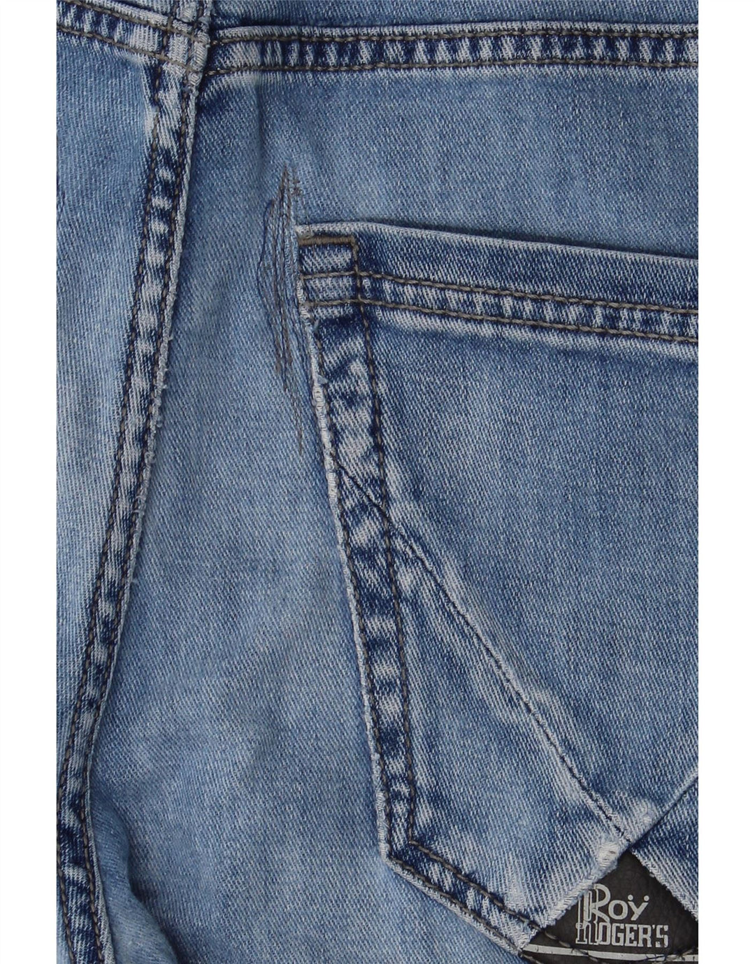 Jeans slim da donna Roy Rogers W32 L27 cotone blu