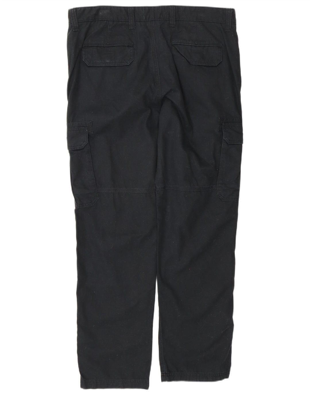 Pantaloni cargo dritti da uomo Marks & Spencer W38 L31 cotone nero