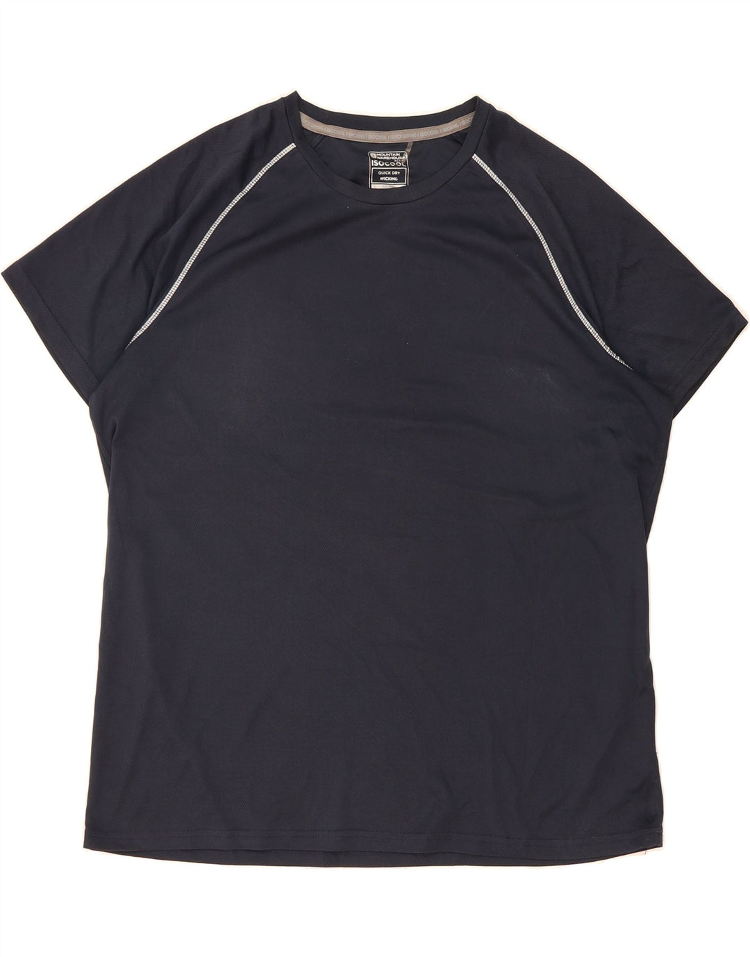 MOUNTAIN WAREHOUSE Mens T-Shirt Top 2XL Navy Blue Polyester Vintage Mountain Warehouse and Second-Hand Mountain Warehouse from Messina Hembry 