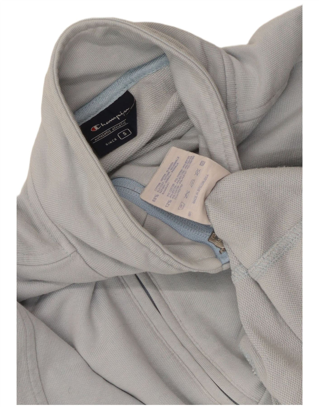 Giacca da tuta da donna Champion UK 10 piccola in cotone blu