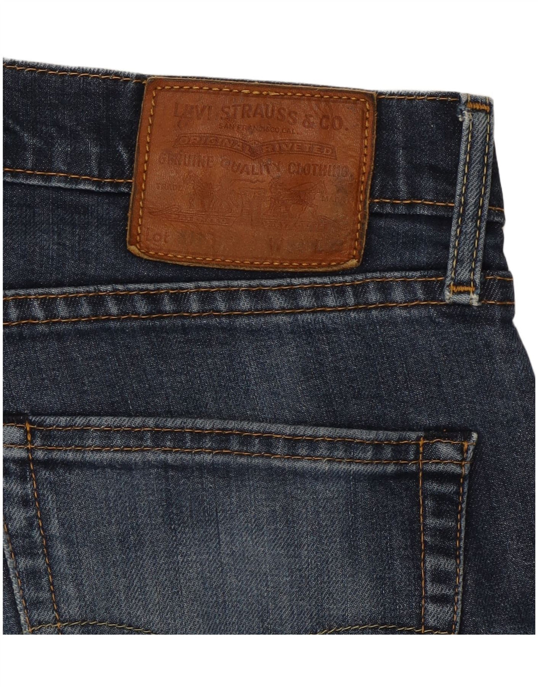 Pantaloncini di jeans Levi's 511 da uomo W32 blu navy medio