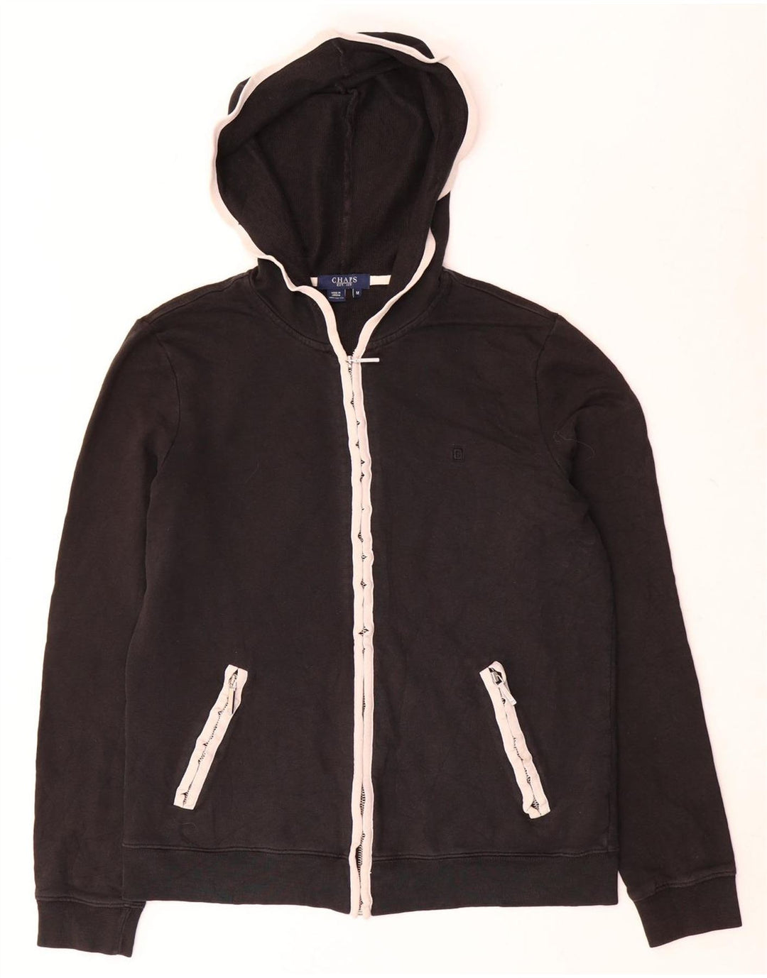Maglione con cappuccio e zip da donna Chaps UK 14 medio nero