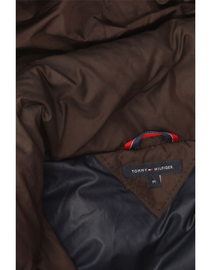 Cappotto imbottito con cappuccio da donna Tommy Hilfiger UK 14 Poliestere marrone medio