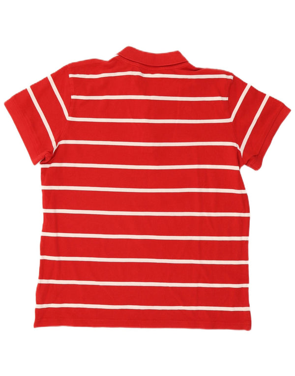Polo Adidas da uomo XL in cotone a righe rosse