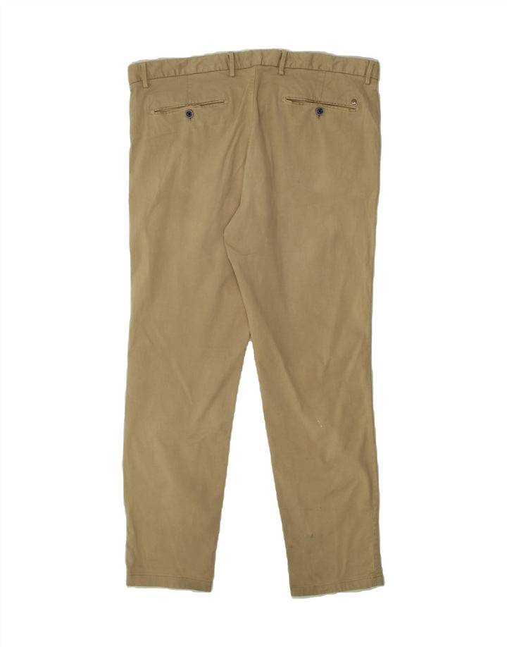 MASSIMO DUTTI Mens Slim Chino Trousers EU 46 Small W36 L29 Beige Vintage Massimo Dutti and Second-Hand Massimo Dutti from Messina Hembry 