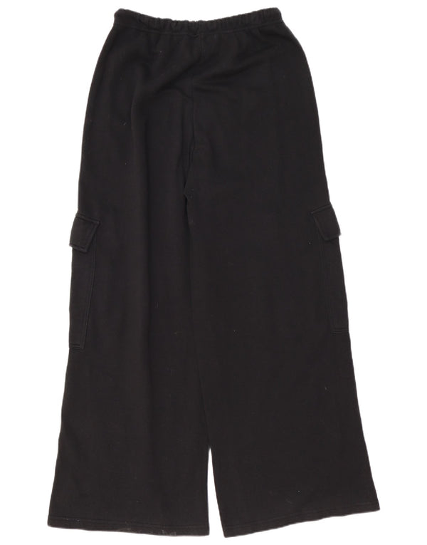 Pantaloni da tuta cargo da donna a vestibilità ampia Zara UK 12 medi neri