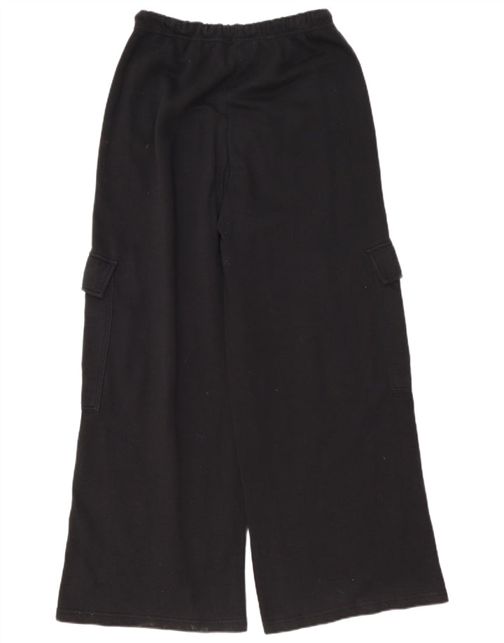 Pantaloni da tuta cargo da donna a vestibilità ampia Zara UK 12 medi neri