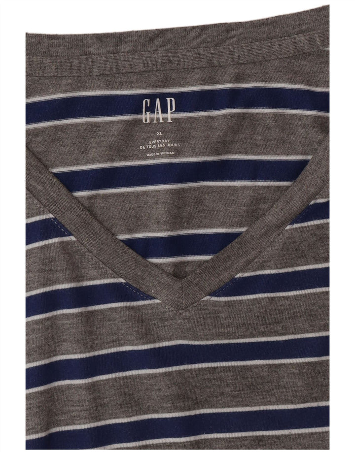 T-shirt da uomo GAP Top XL a righe grigie