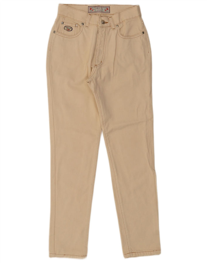 Jeans slim da donna Onyx W29 L29 cotone beige