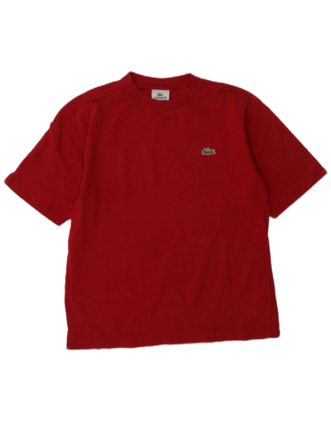 T-shirt da uomo Lacoste taglia 3 piccola rossa in cotone