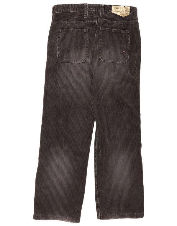 Pantaloni da uomo in velluto a coste Ballpeen Tommy Hilfiger W34 L34 cotone grigio