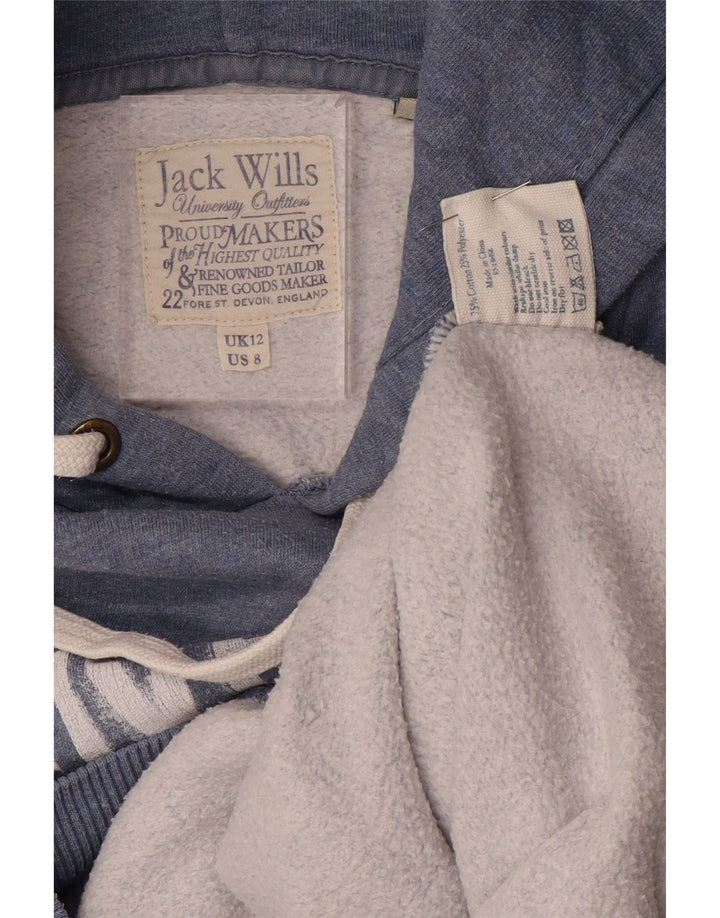 Maglione con cappuccio da donna JACK WILLS UK 12 medio blu navy