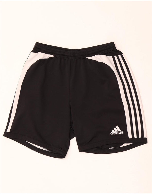 Pantaloncini sportivi Adidas Climalite da uomo UK 36 Small Nero Colourblock Poliestere