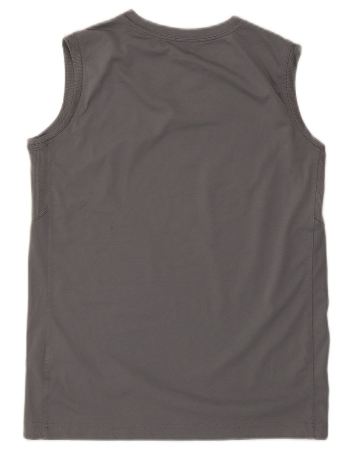 Canotta grafica Nike Dri Fit da ragazzo, 12-13 anni, grande, in poliestere grigio