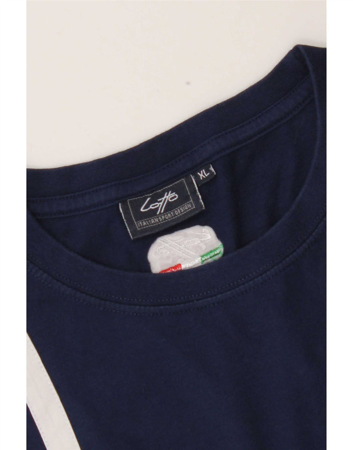 T-shirt da uomo Lotto Top XL Blu navy