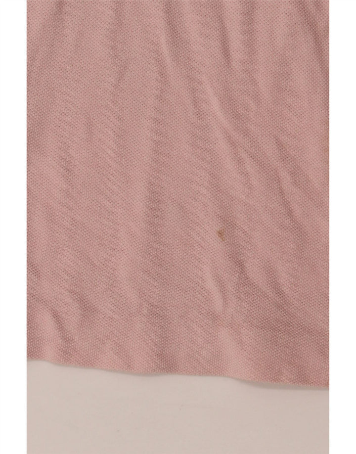 Polo da uomo Lacoste taglia 4 in cotone rosa medio