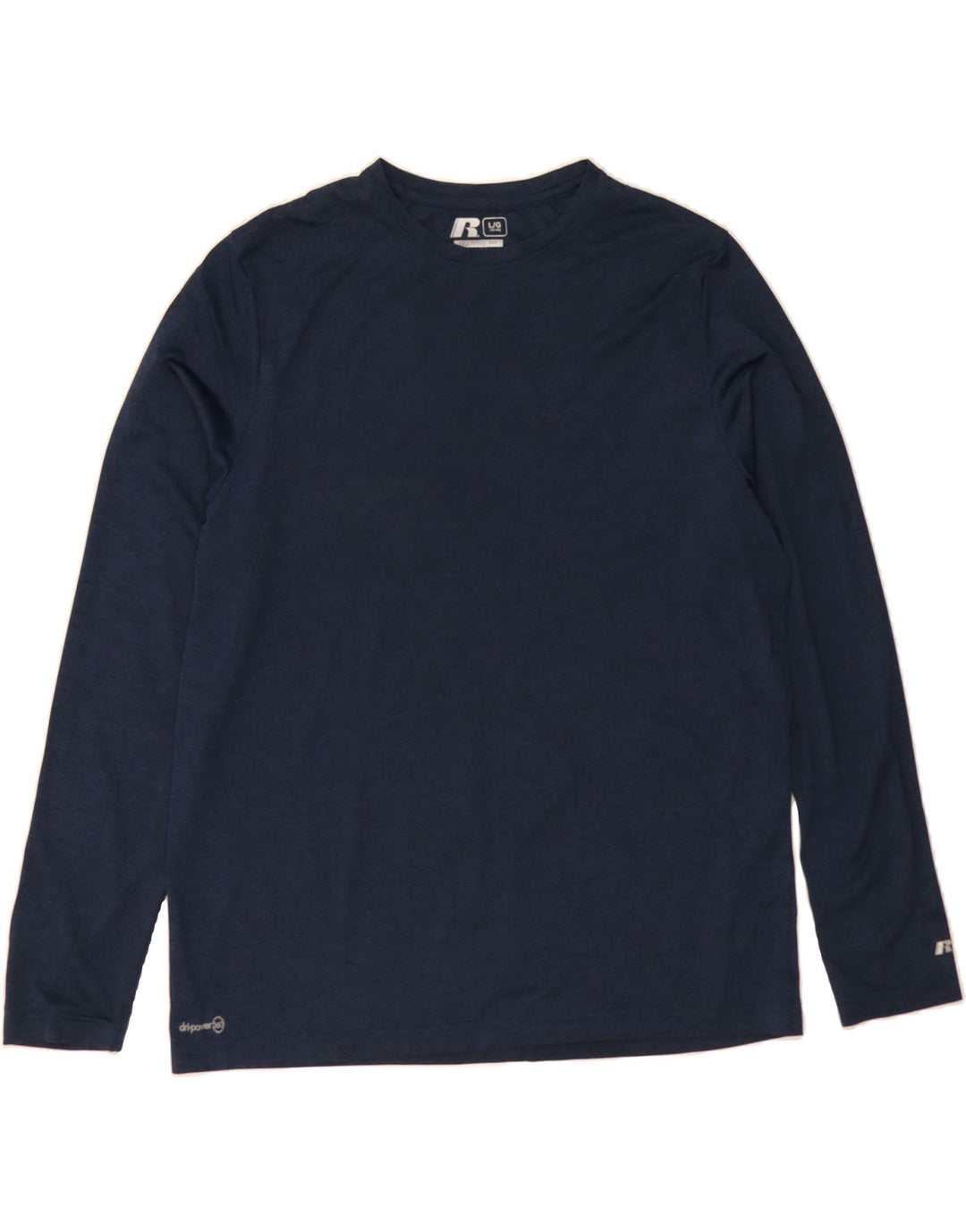 RUSSELL ATHLETIC Mens Top Long Sleeve UK 42/44 Large Navy Blue Vintage Russell Athletic and Second-Hand Russell Athletic from Messina Hembry 