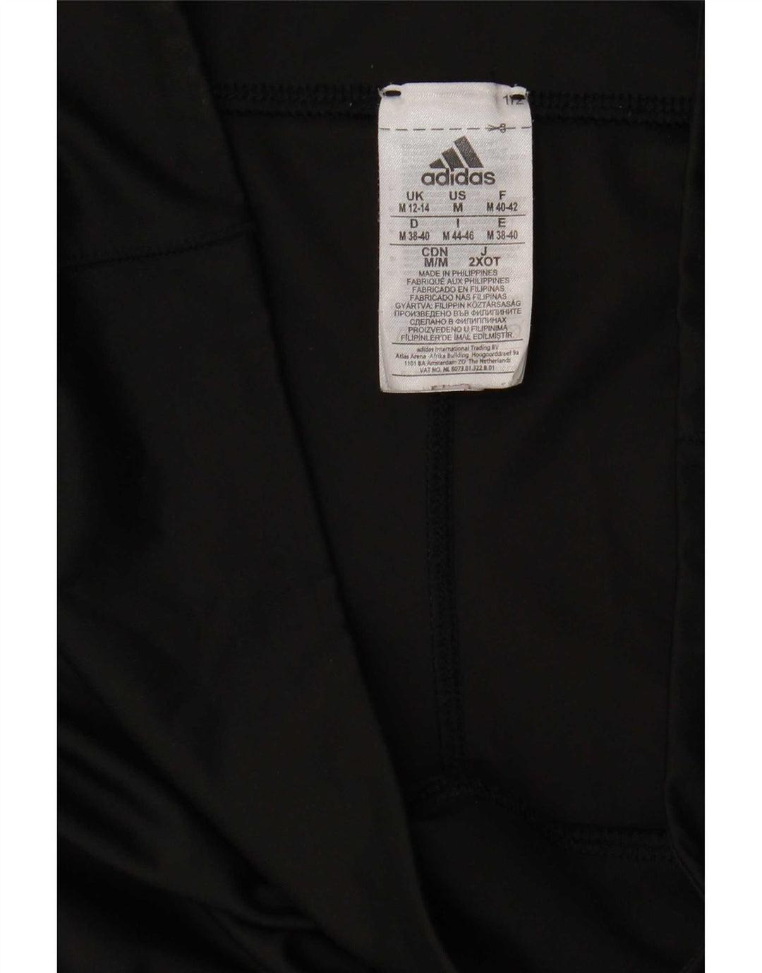 Pantaloni della tuta Adidas Climalite da donna UK 12/14 Medio Nero
