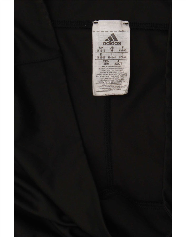 Pantaloni della tuta Adidas Climalite da donna UK 12/14 Medio Nero