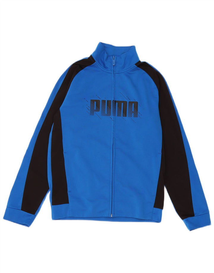 Puma Felpa con Stampa per Ragazzi 11-12 Anni Colore Blu Blocchi di Colore