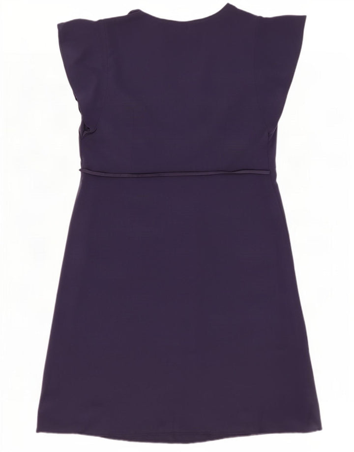 Abito a trapezio da donna Marks & Spencer UK 16 grande poliestere blu navy