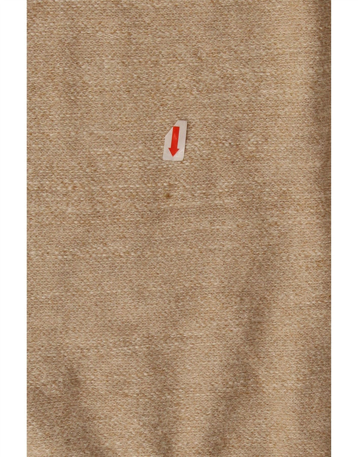 J. Crew Maglione da uomo con zip e collo piccolo in cotone beige