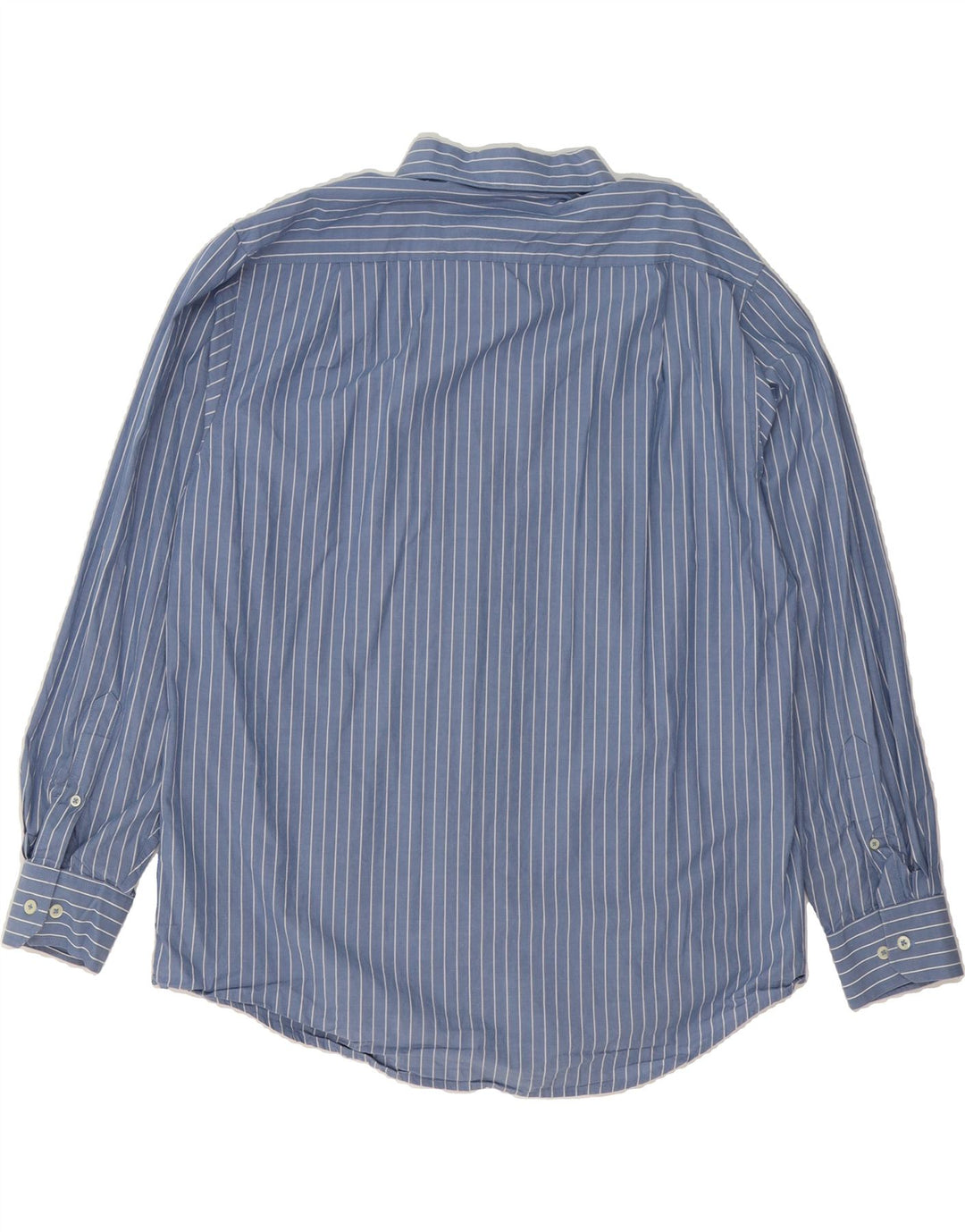 IZOD Mens Shirt Large Blue Pinstripe Cotton Vintage Izod and Second-Hand Izod from Messina Hembry 