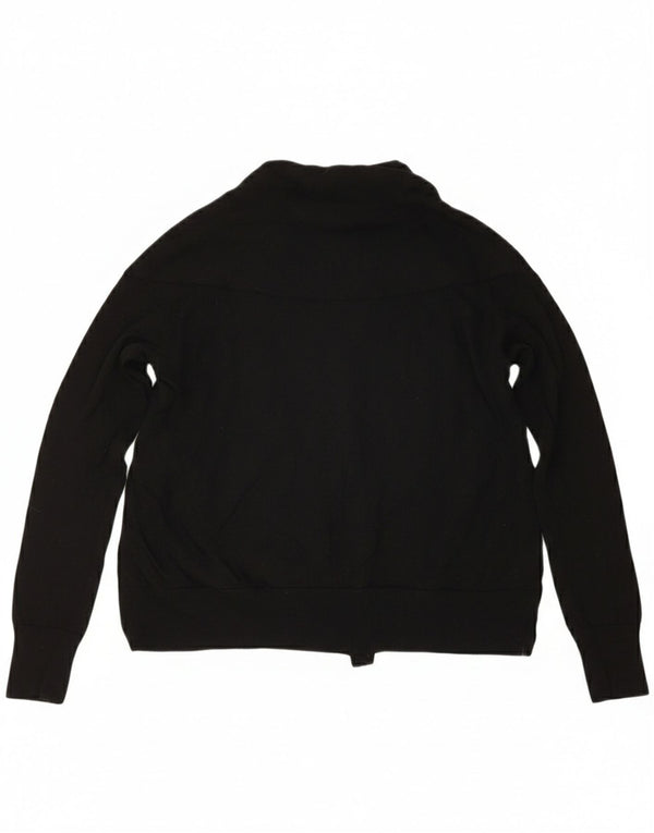 Maglione cardigan aperto oversize da donna Cos UK 6 XS lana nera