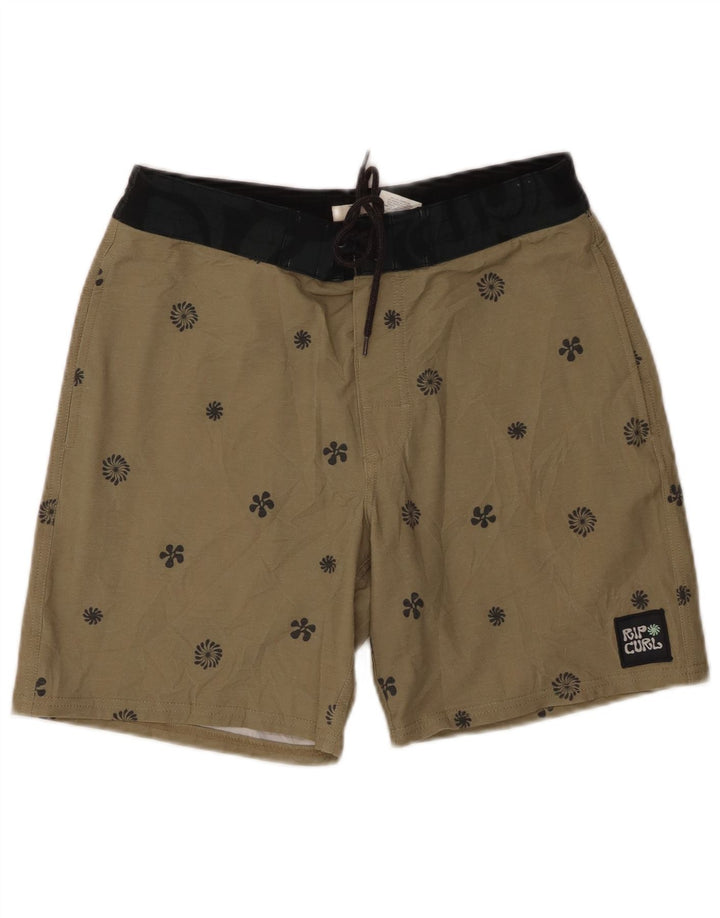 Pantaloncini da bagno da uomo Rip Curl piccoli in poliestere floreale verde