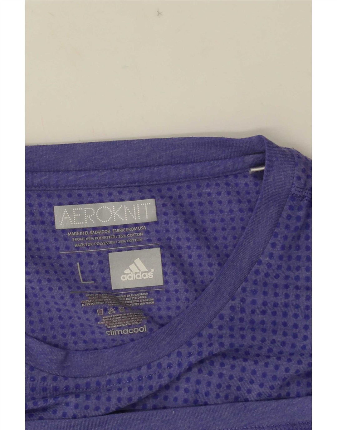 T-shirt Adidas Climacool da uomo, grande, in poliestere viola