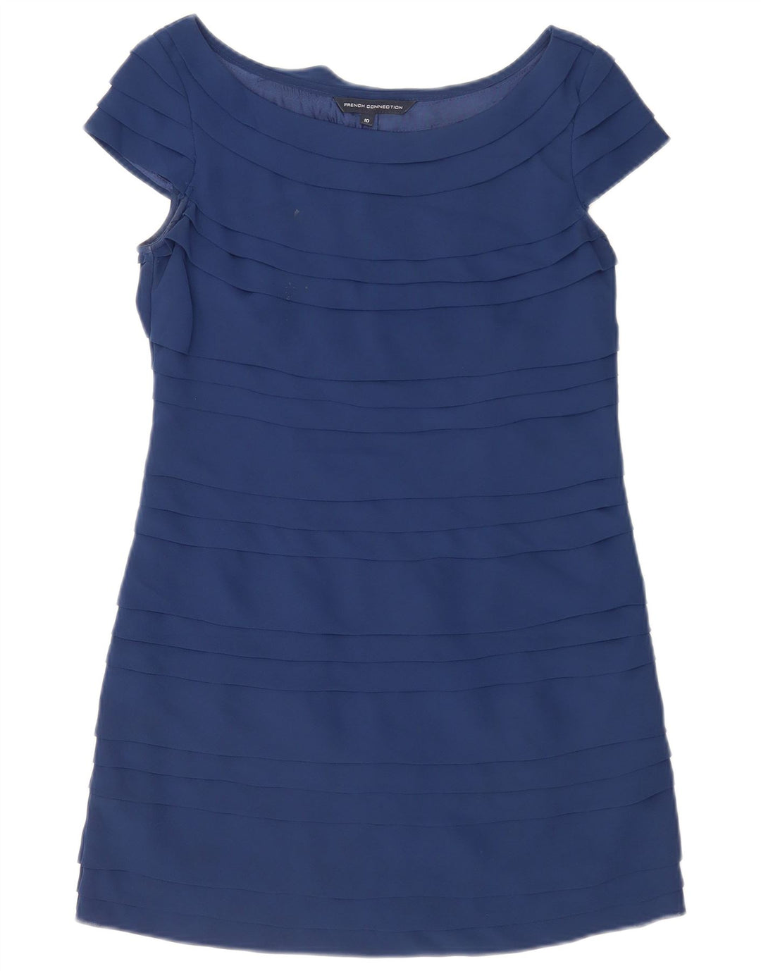 Abito tubino da donna French Connection UK 10 piccolo poliestere blu