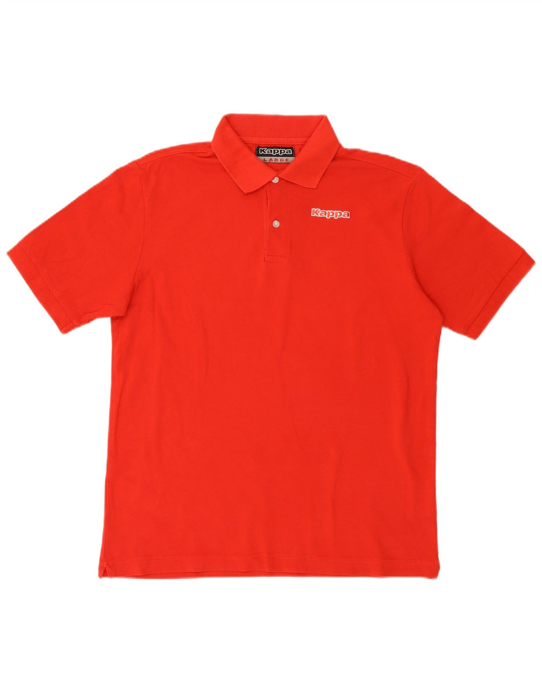 Polo Kappa Uomo Large Rossa In Cotone