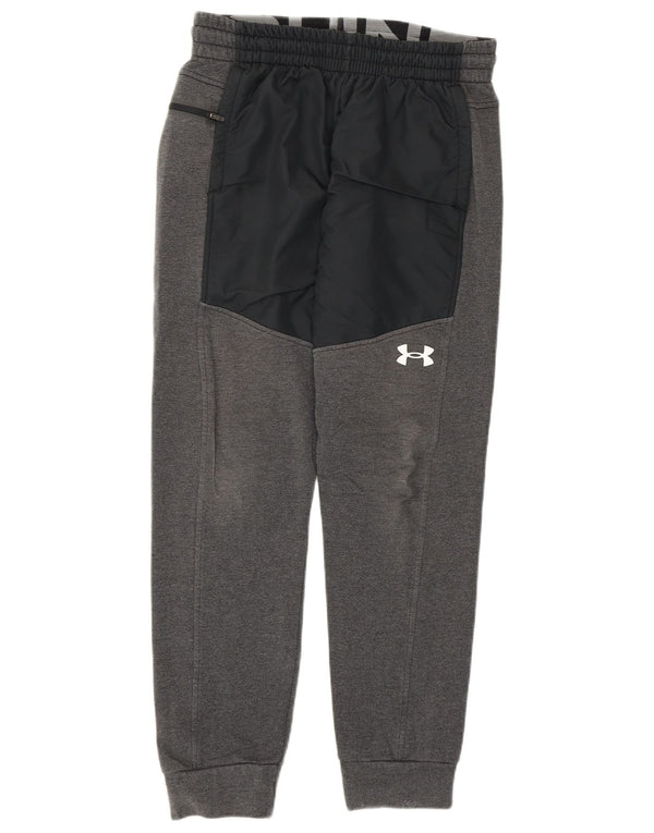 Pantaloni da tuta da uomo Under Armour Pantaloni da jogging Cotone color block grigio medio
