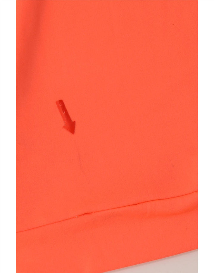 Top della tuta da ginnastica Nike Dri Fit Graphic Pullover UK 10 Small Arancione