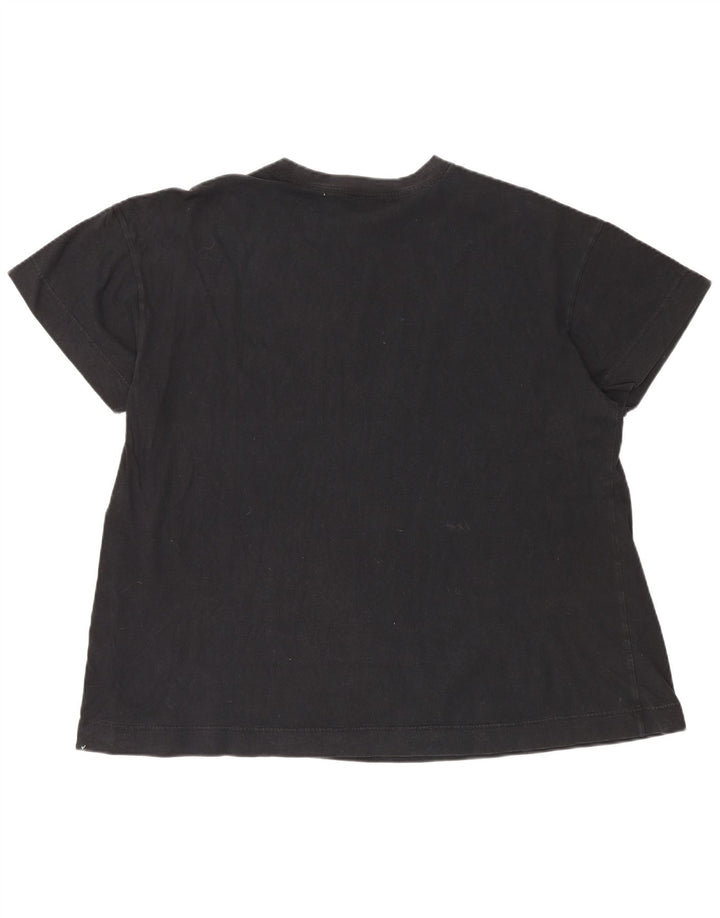 T-shirt grafica oversize da donna NIKE Top UK 10 piccola nera