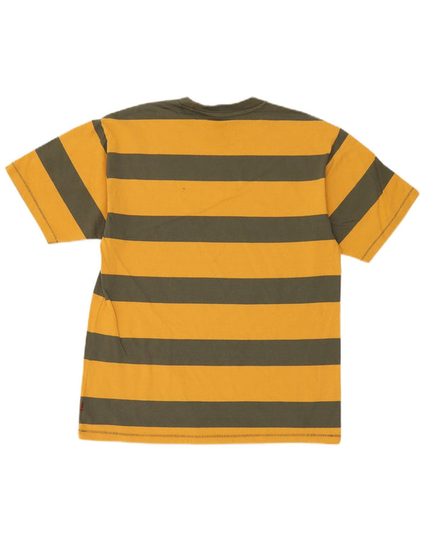 Levi's T-shirt da uomo vintage fit in cotone a righe piccole gialle
