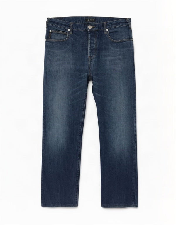 Jeans dritti da uomo Armani W36 L29 cotone blu