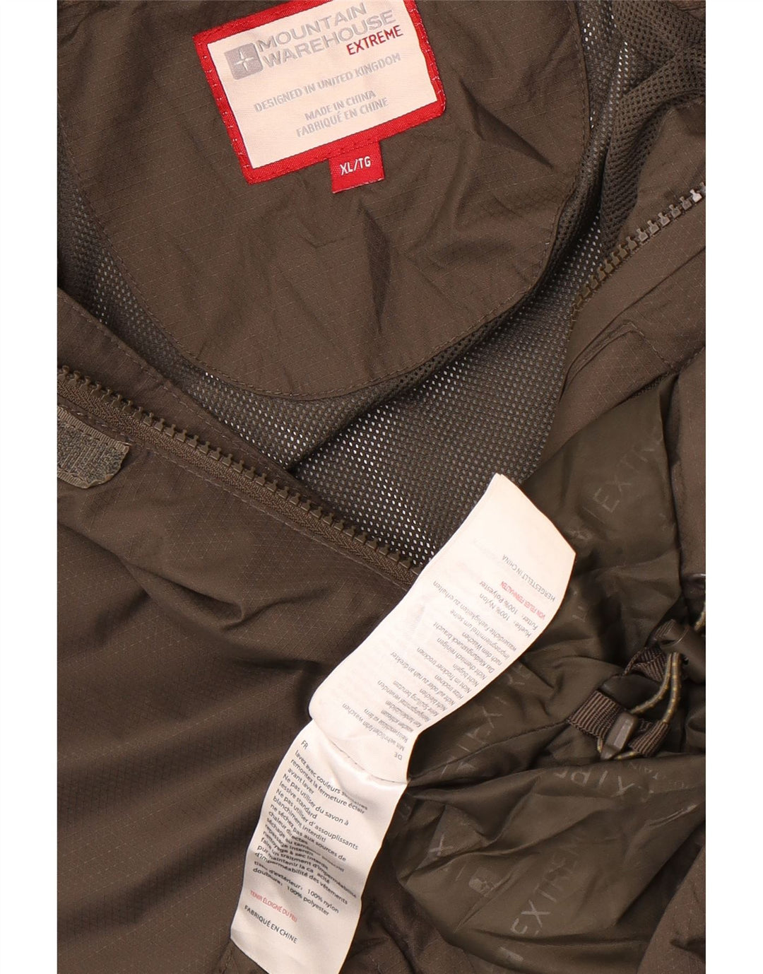 Giacca antipioggia da uomo Mountain Warehouse UK 42 XL Nylon kaki
