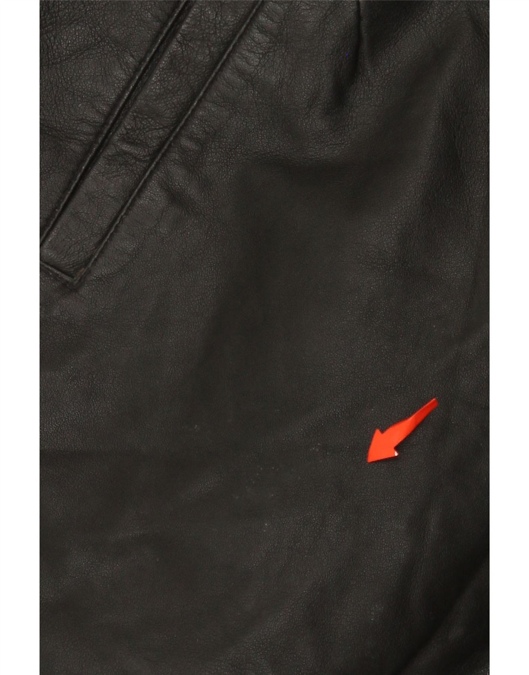 MISS JOY Pantaloncini in pelle a vita alta da donna EU 38 Medium W25 Pelle nera