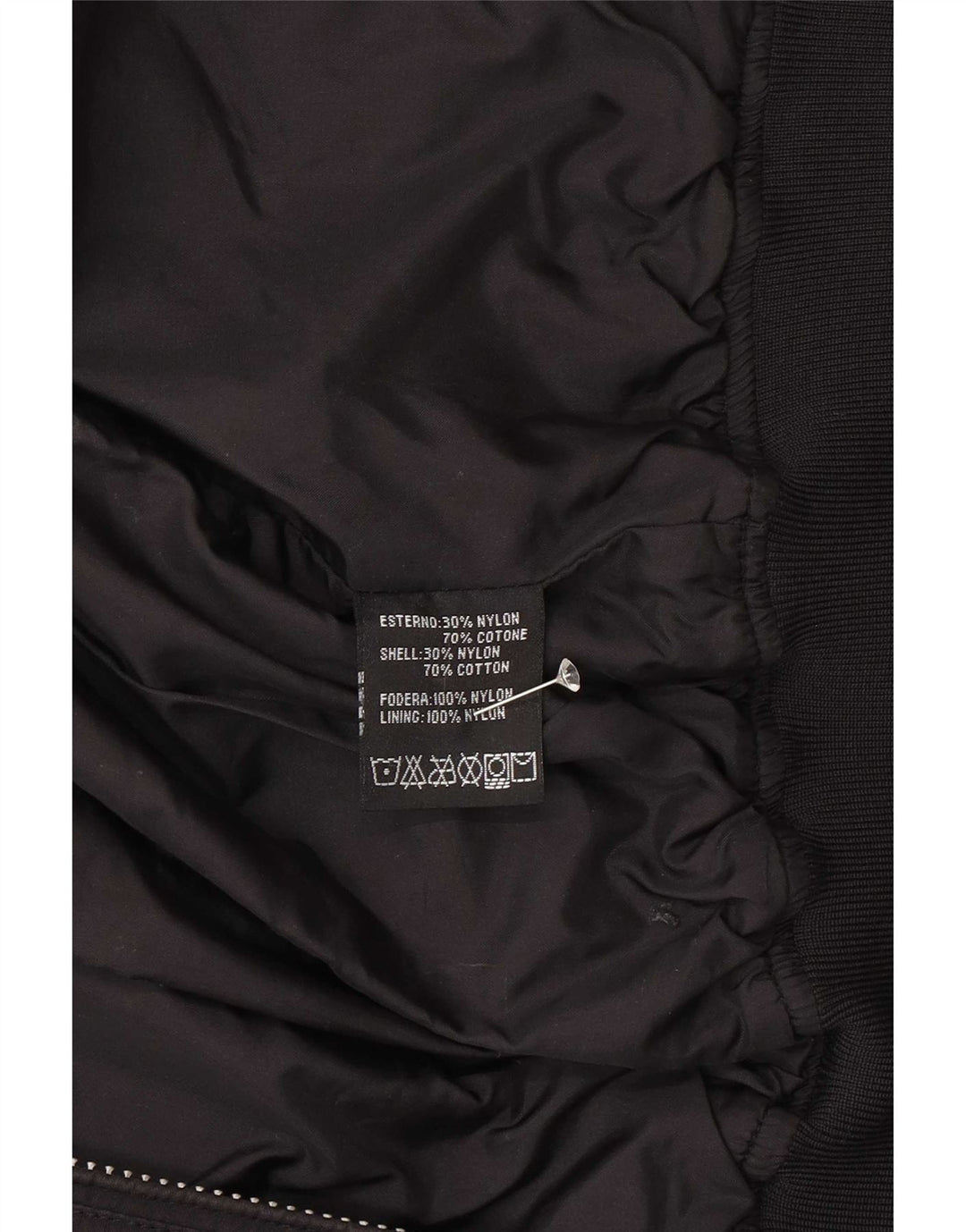 Giubbotto bomber da ragazzo Refrigue 13-14 anni in nylon nero