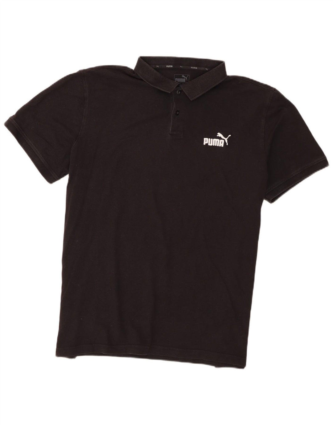 Polo Puma da uomo XL in cotone nero