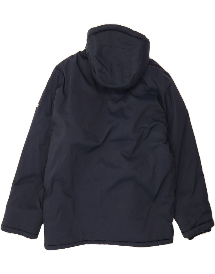CHAMPION Mens Hooded Windbreaker Jacket UK 44 2XL Navy Blue Polyamide Vintage Champion and Second-Hand Champion from Messina Hembry 