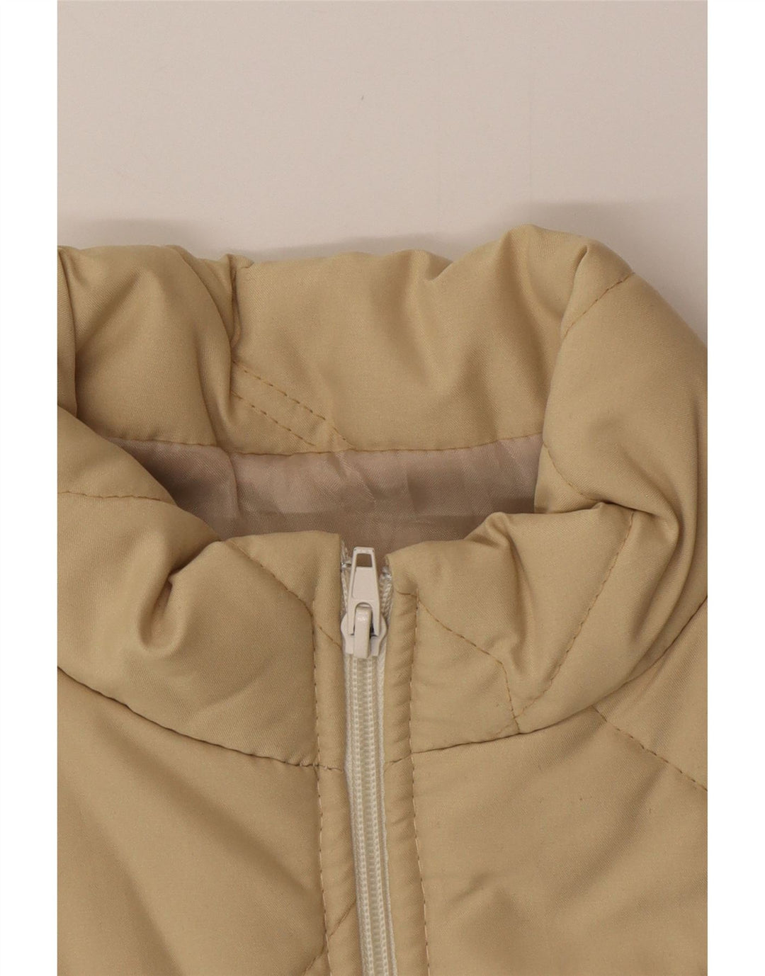 Gilet imbottito da donna VINTAGE UK 12 beige medio