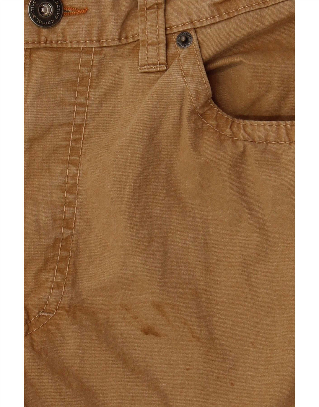 Pantaloni casual dritti da uomo Camel Active W34 L29 in cotone beige