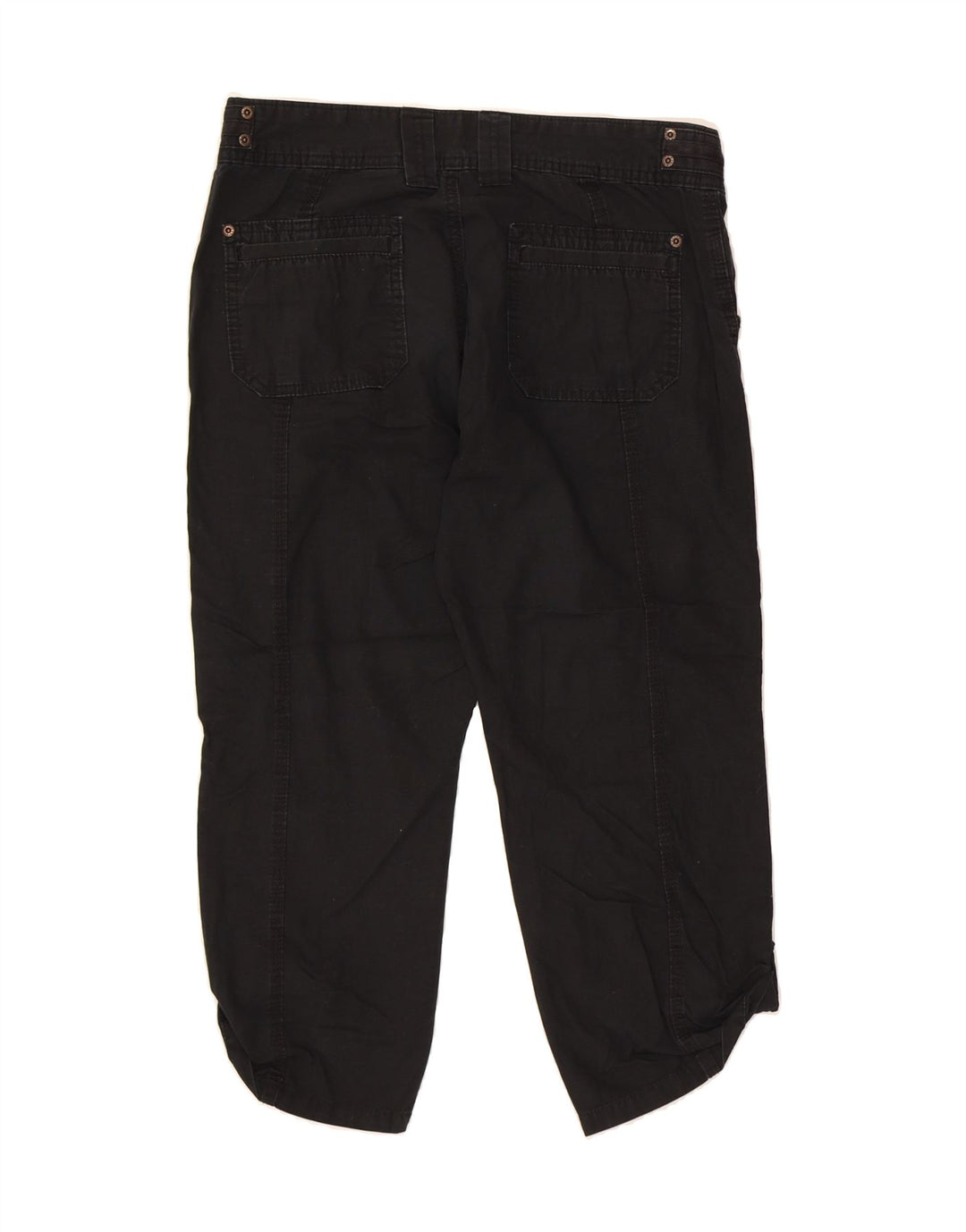 EDDIE BAUER Womens Straight Capri Trousers US 6 Medium W30 L23 Black Vintage Eddie Bauer and Second-Hand Eddie Bauer from Messina Hembry 