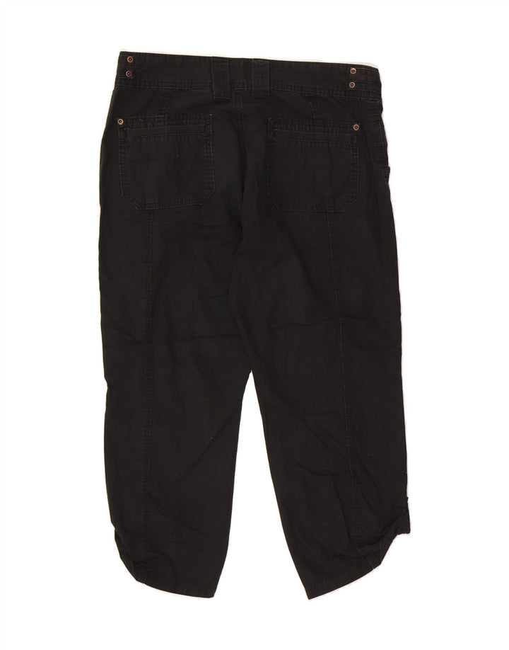 EDDIE BAUER Womens Straight Capri Trousers US 6 Medium W30 L23 Black Vintage Eddie Bauer and Second-Hand Eddie Bauer from Messina Hembry 