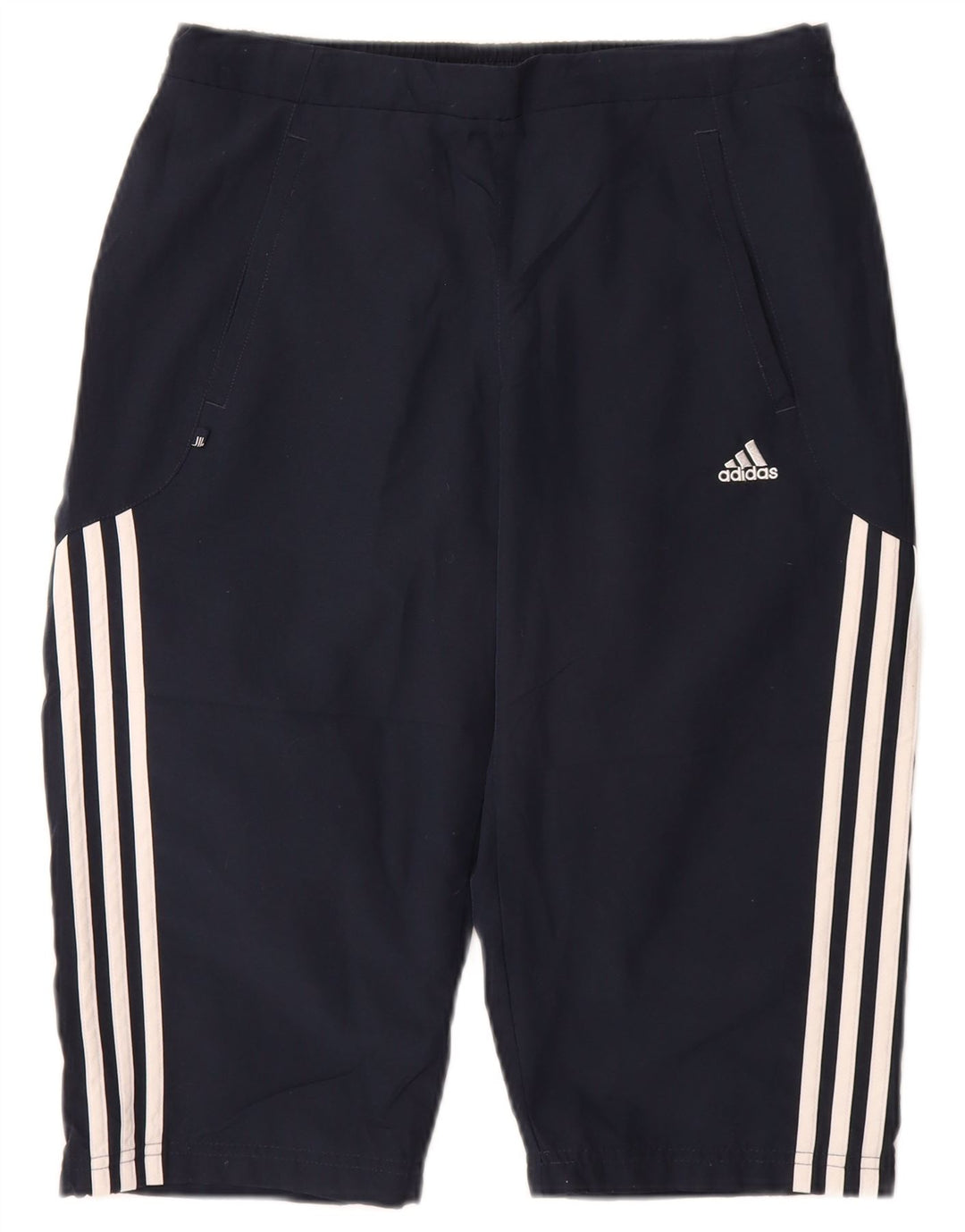 Pantaloncini sportivi Adidas da donna Bermuda UK 12 medio blu navy poliestere